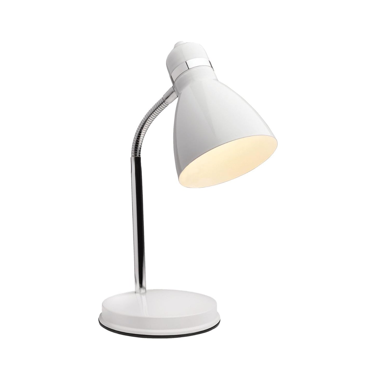 Newhouse Lighting NHDK-OX-BK Oxford Black Metal Flexible Classic Desk or Table Lamp for Office or Bedroom Use