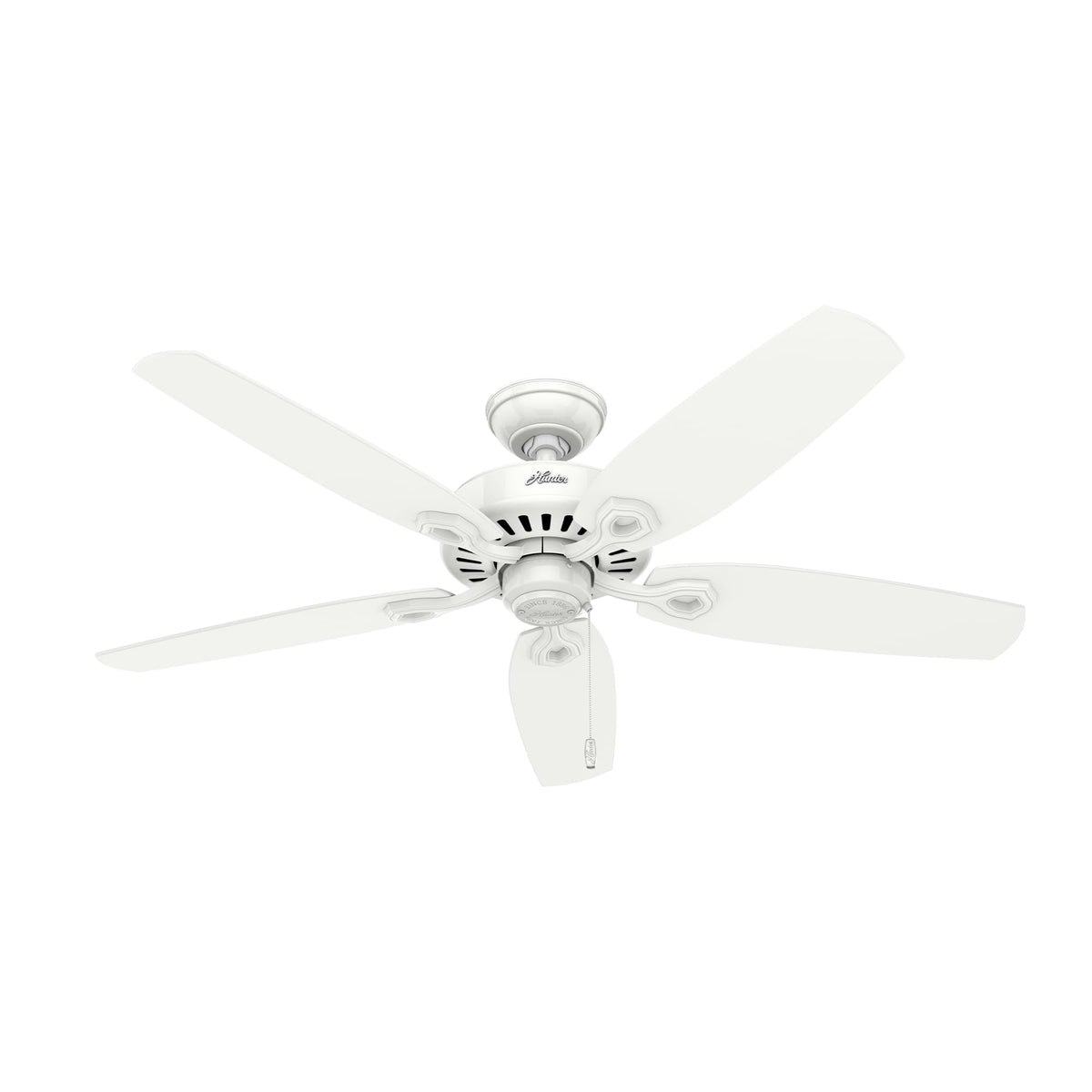 Hunter Builder Elite, Indoor, Ceiling Fan, No Light, 52 inch, New Bronze | Standard Mount, Pull Chain, 5 Blades, For Bedroom, Living Room, Kitchen, 53242