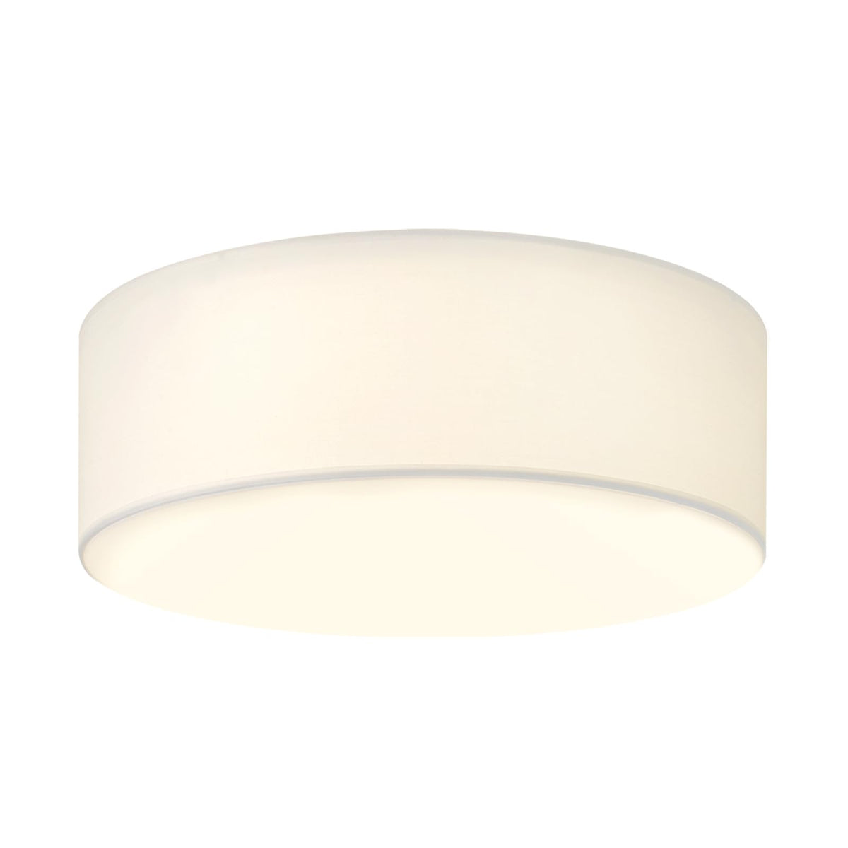 CALOKES 18-Inch Large Flush Mount Ceiling Light Fixture with Fabric Shade, Modern Drum Closed to Ceiling Lighting for Living Dining Room, Bedroom, Kitchen, Foyer - Farmhouse 3-Light Lamp & Chandelier
