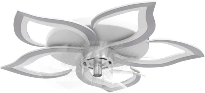Bevenus Low Profile Ceiling Fan with Lights,110v Modern Dimmable Flower Shape, Remote Control/app Control,Timing 6 Gear Speeds Fan Ceiling Lamp.