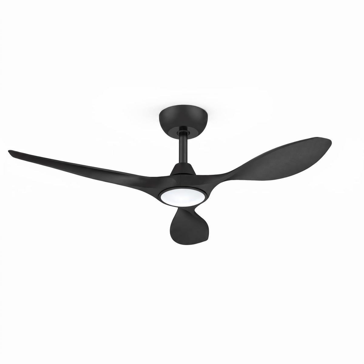 Roomratv 52'' Modern Ceiling Fan with Light, Wide Blade Design, Remote | DC Motor,Reversible,Color Adjustable,Dimmable,Led Light,6 Speeds,3 Timers,Modern,Plastic,Bedrooms, Living rooms,Indoor