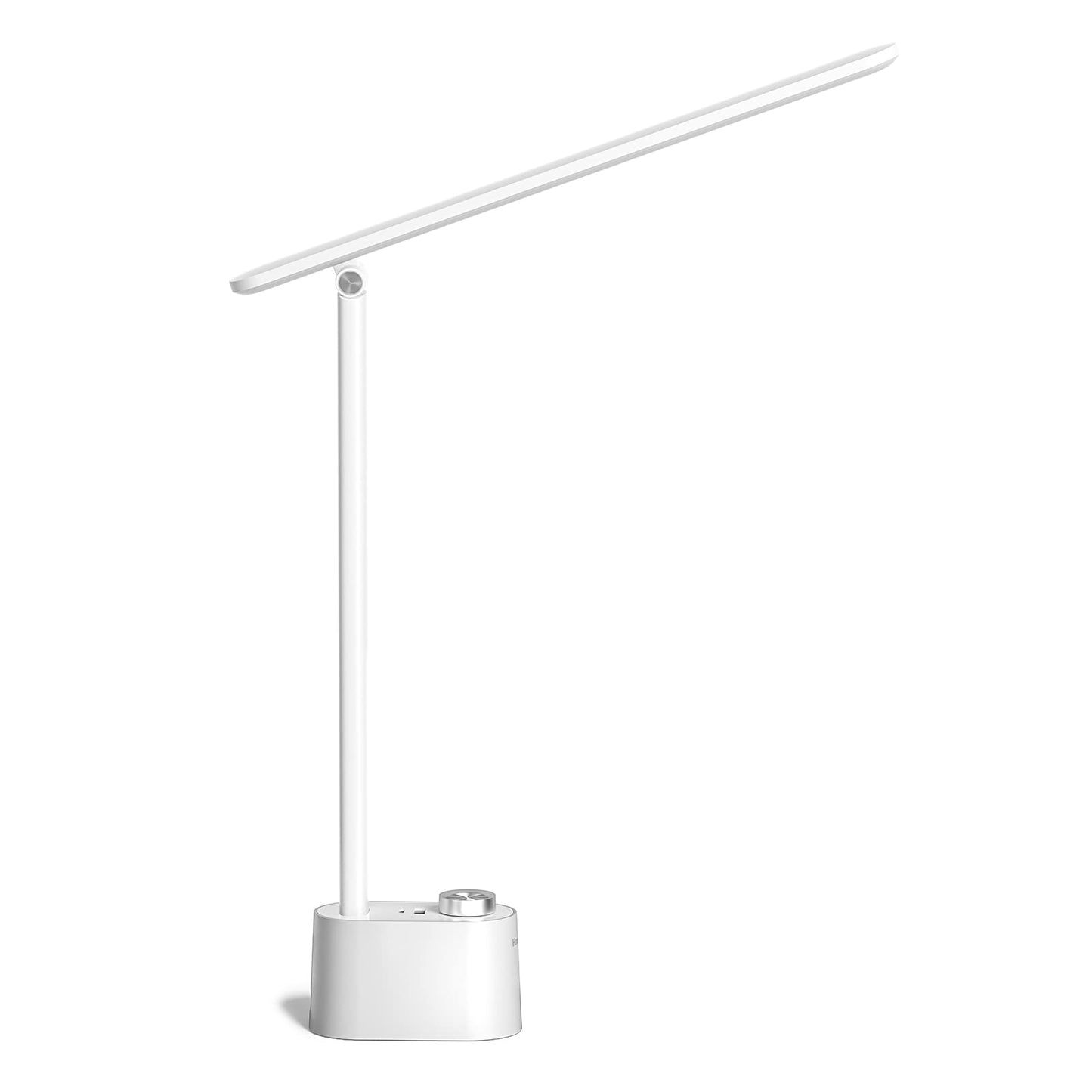 Honeywell HWT-H01 LED Desk Lamp, Foldable & Stepless Dimmable, Black | Sunturalux Eye-Caring Desk Light with Charging Ports, Modern Table Lamp, Reading Lamp for Home Office Bedroom College Dorm