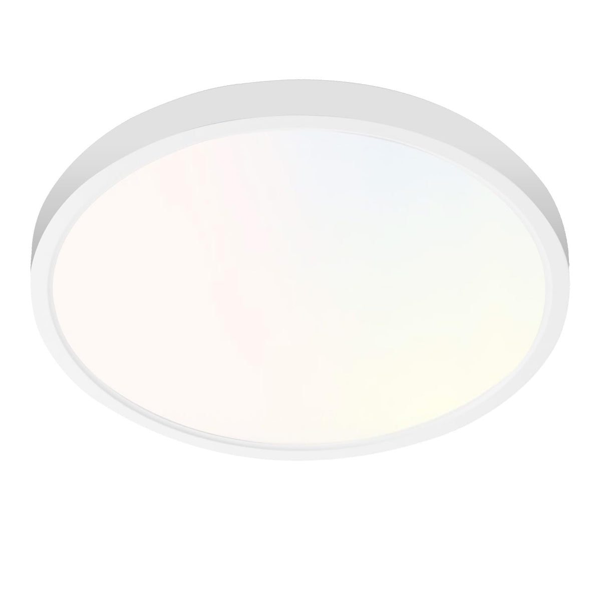 hykolity 12 Inch LED Round Flat Panel Light,3CCT,3000K/4000K/5000K | 24W Selectable CCT Edge-Lit Flush Mount Ceiling Light Fixture for Kitchen,Bedroom,Laundry and Closet Room,Black