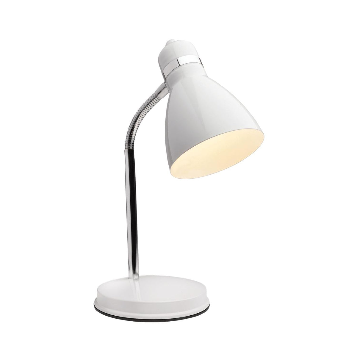 Newhouse Lighting NHDK-OX-BK Oxford Black Metal Flexible Classic Desk or Table Lamp for Office or Bedroom Use