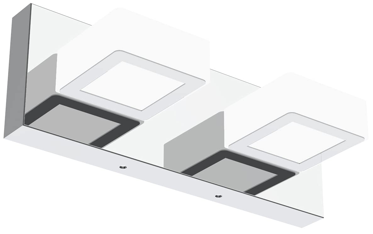 Ralbay LED Black 4 Lights Acrylic Lighting Fixtures Modern Matte Black Bathroom Vanity Lights