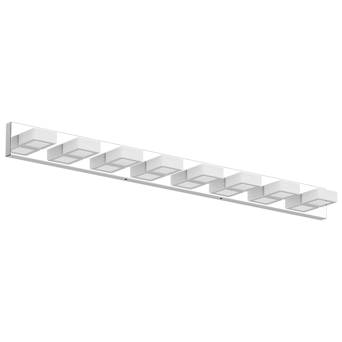 Ralbay LED Black 4 Lights Acrylic Lighting Fixtures Modern Matte Black Bathroom Vanity Lights