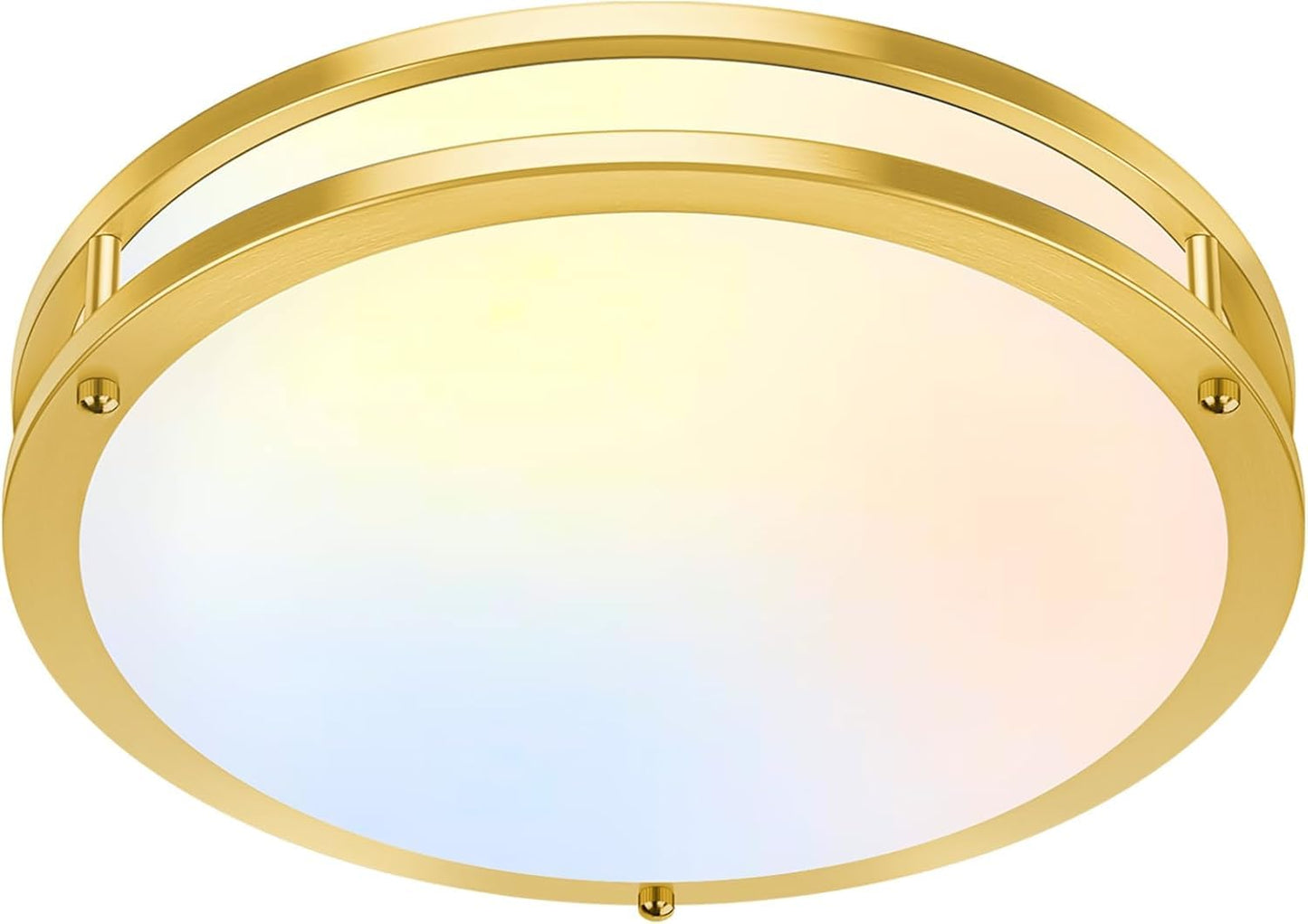 36W LED Ceiling Lights 3600lm Super Bright, Flush Mount Light Fixtures | Dimmable, 6500K/5000K/4000K/3000K/2700K Adjusted Modern Ceiling Lights 2PACK, 13in Ceiling Lamps for Bedroom Kitchen, Nickle
