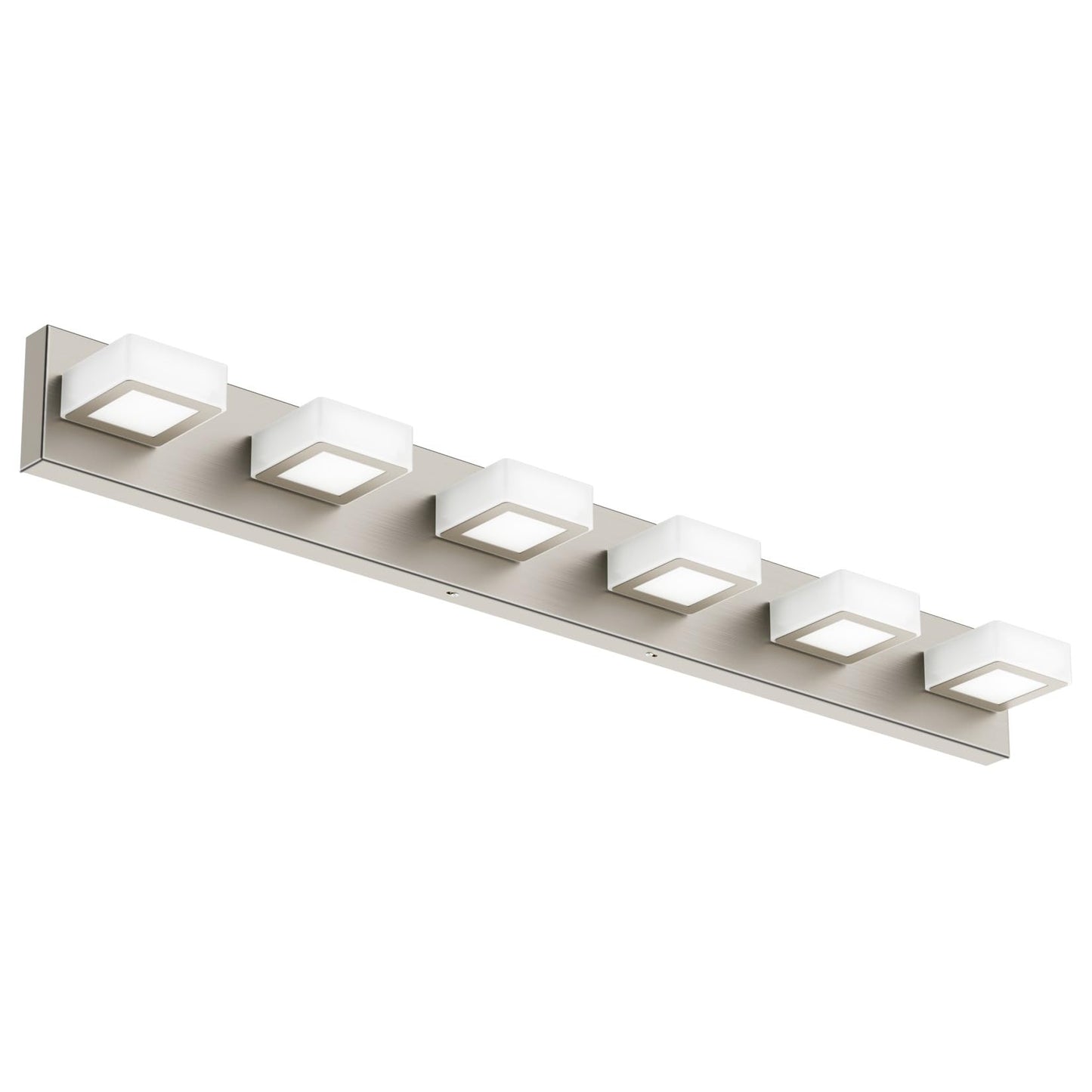 Ralbay LED Black 4 Lights Acrylic Lighting Fixtures Modern Matte Black Bathroom Vanity Lights