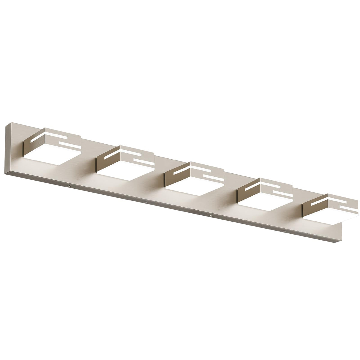 LED Modern Bathroom Vanity Light Fixtures, Dimmable Matte Black Vanity Lights for Bathroom Lighting Fixtures Over Mirror, with 360° Rotatable Acrylic Heads 4-Light 30-inch (Cool White 6000K)