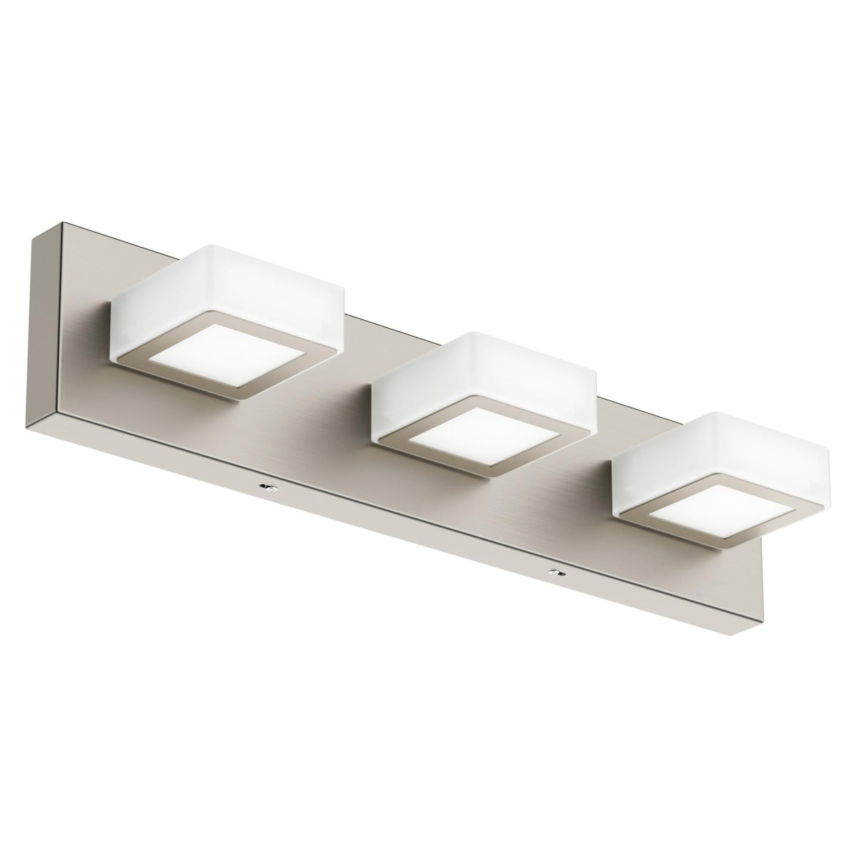 Ralbay LED Black 4 Lights Acrylic Lighting Fixtures Modern Matte Black Bathroom Vanity Lights
