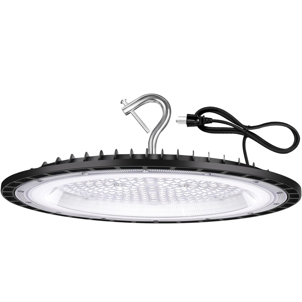 YANYCN 6 Pack 200W UFO Led High Bay Light Fixture,120VAC,30800LM,5000K Daylight Commercial Shop Bay Lighting,[850W MH/HPS Equiv.] US Plug Area Lighting for Warehouse/Barn/Gym/Factory/Workshop