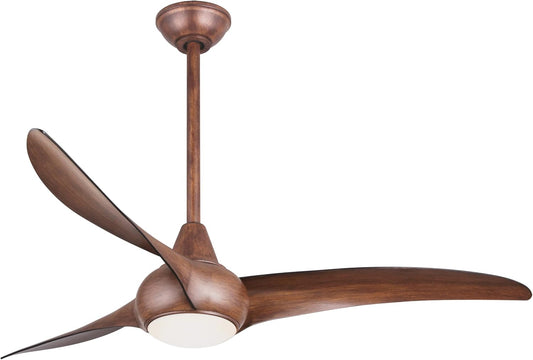 Minka-Aire F844-DK, Light Wave 52" Ceiling Fan with LED Light Kit, Distressed Koa Finish