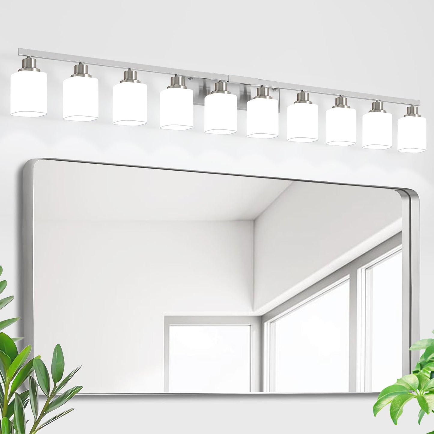 3-Light Bathroom Vanity Light,Modern Matte Black Bathroom Light Fixtures with Square Frosted Glass,Wall Sconces Lighting fixtures Over Mirror Restroom, Living Room Hallway