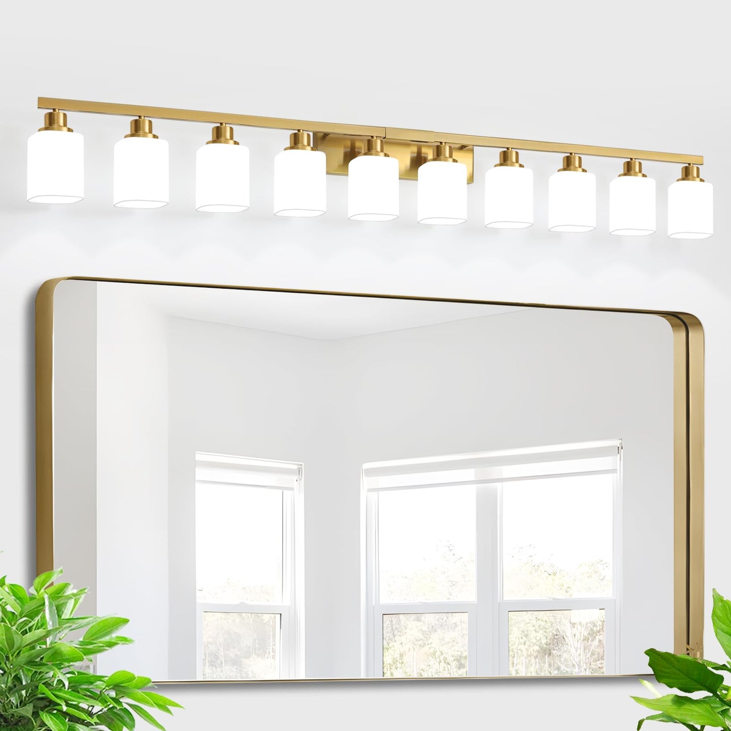3-Light Bathroom Vanity Light,Modern Matte Black Bathroom Light Fixtures with Square Frosted Glass,Wall Sconces Lighting fixtures Over Mirror Restroom, Living Room Hallway