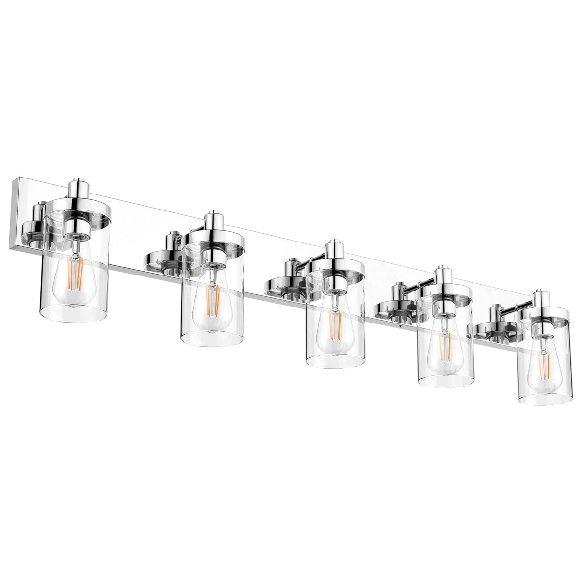 Aipsun Black Vanity Light for Bathroom 3 Light Farmhouse Bathroom Lights Fixtures Over Mirror with Clear Glass Shade(Exclude Bulb)