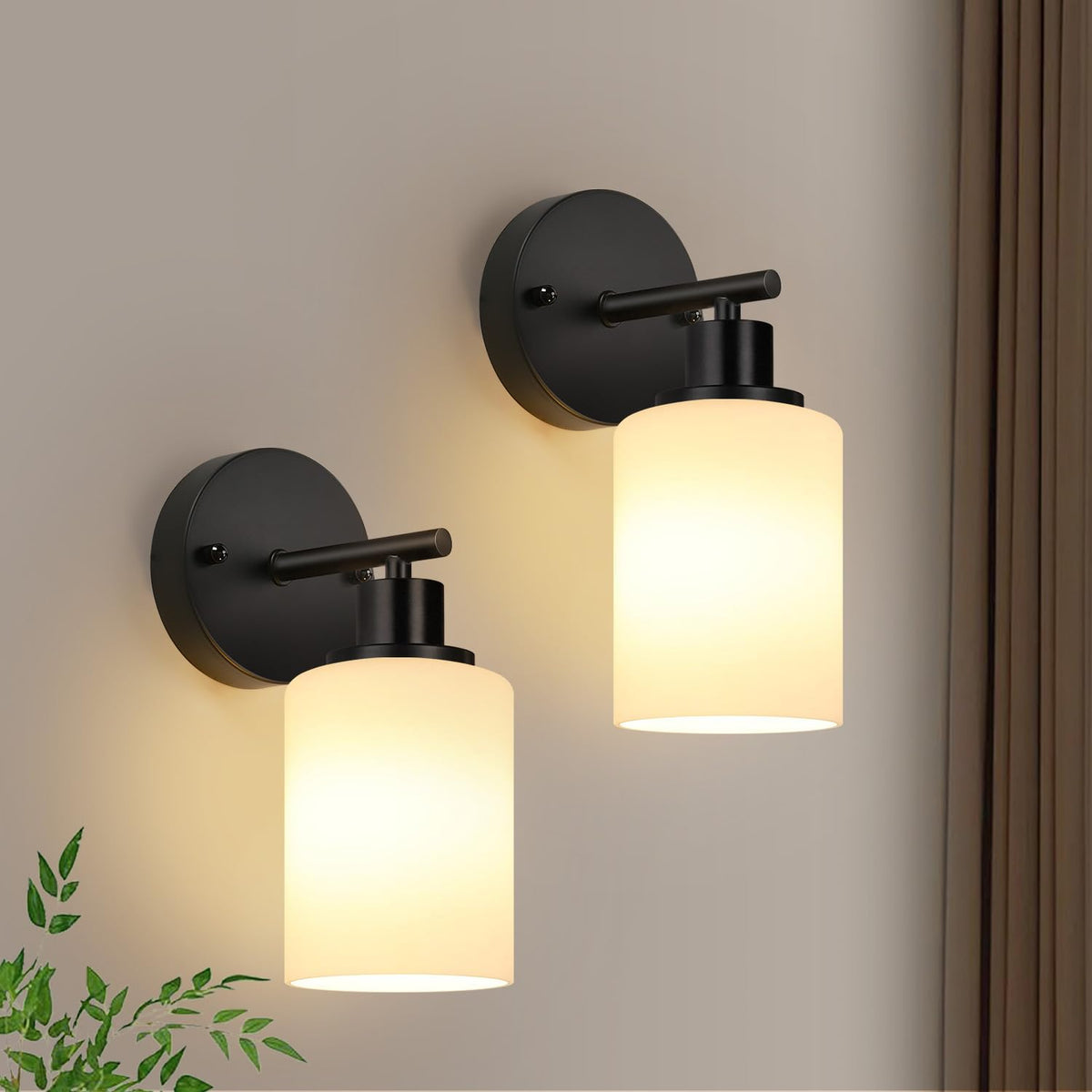 Zarbitta 3-Light Bathroom Light Fixtures, Brushed Nickel Vanity Light, Farmhouse Wall Lights with Clear Glass Shade, Bathroom Wall Lamp for Mirror Kitchen Bedroom Hallway Living Room Hallway Cabinet