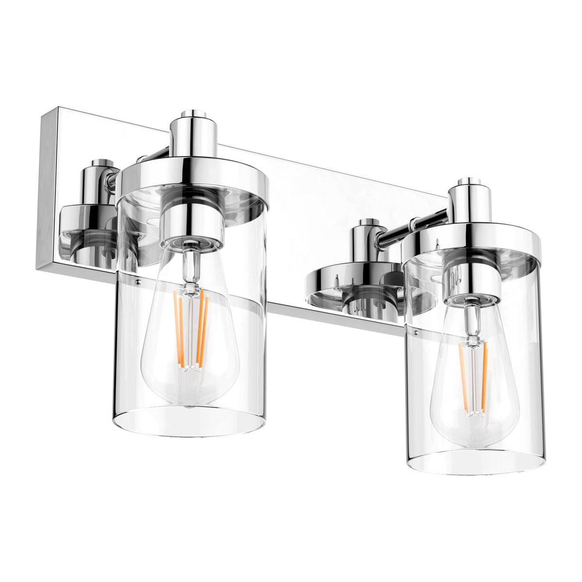 Aipsun Black Vanity Light for Bathroom 3 Light Farmhouse Bathroom Lights Fixtures Over Mirror with Clear Glass Shade(Exclude Bulb)