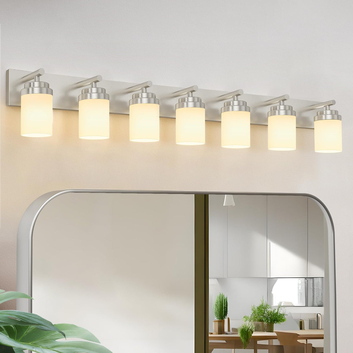IZORRO Bathroom Vanity Light Fixture, 3-Light 22 Inch Matte Black Bathroom Light Fixtures Over Mirror, with Clear Glass Shade, Modern Farmhouse Vanity Lights, Rustic Restroom Lighting Fixtures