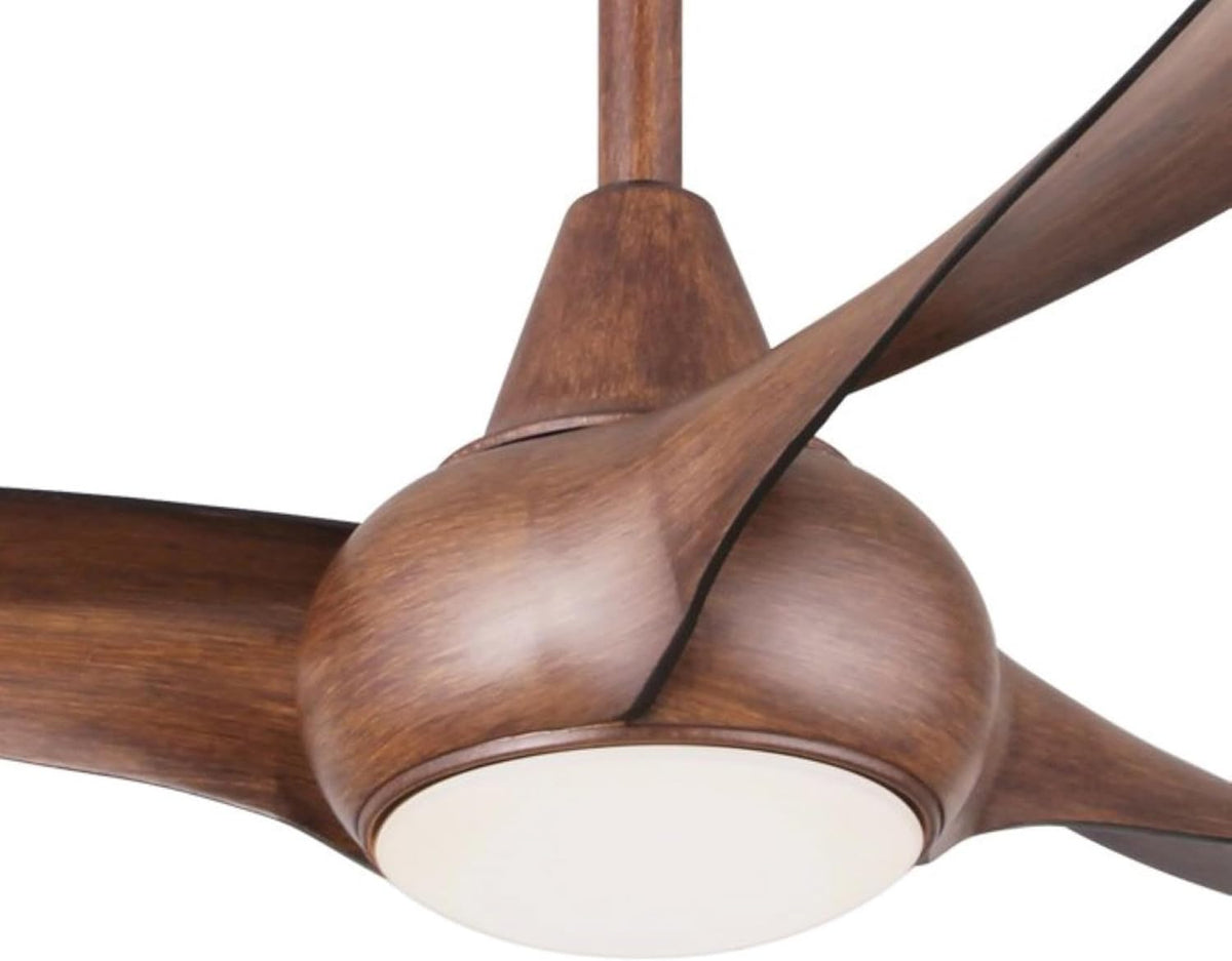 Minka-Aire F844-DK, Light Wave 52" Ceiling Fan with LED Light Kit, Distressed Koa Finish