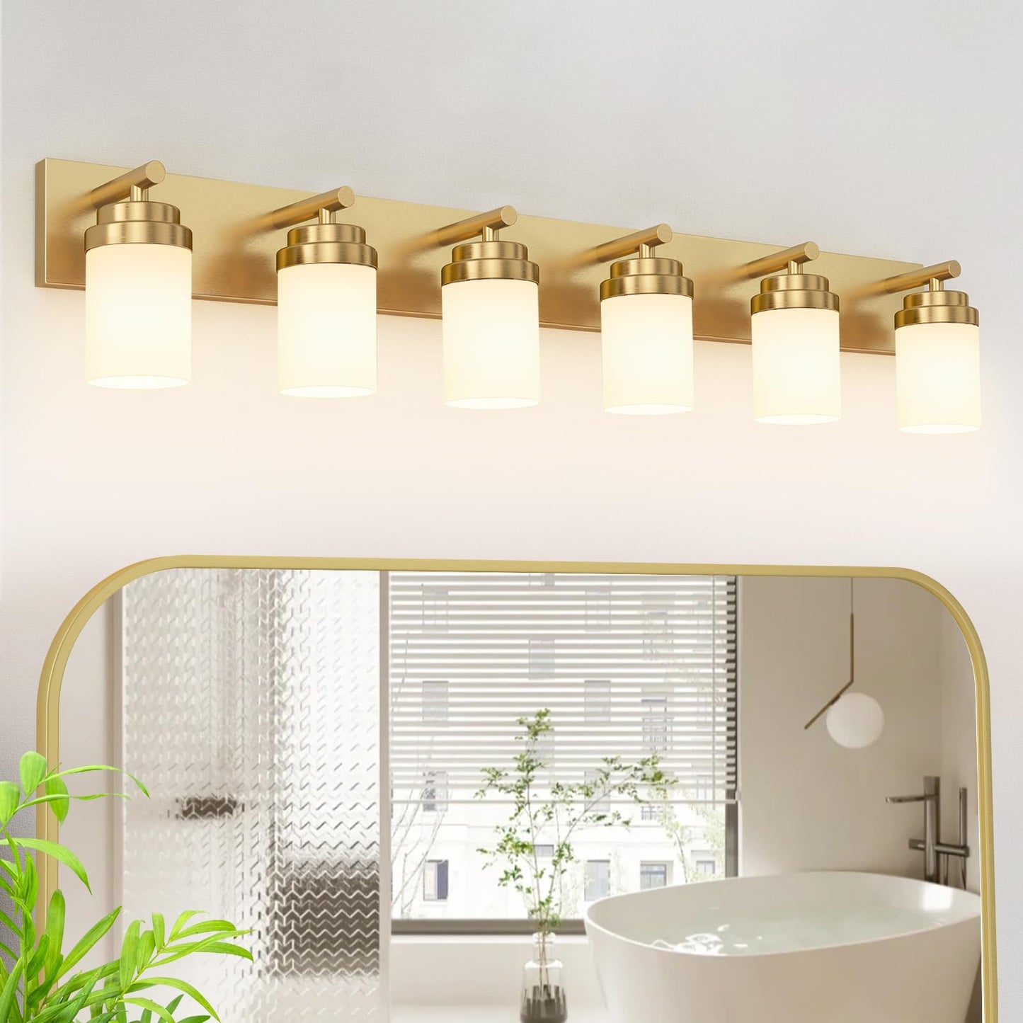 IZORRO Bathroom Vanity Light Fixture, 3-Light 22 Inch Matte Black Bathroom Light Fixtures Over Mirror, with Clear Glass Shade, Modern Farmhouse Vanity Lights, Rustic Restroom Lighting Fixtures
