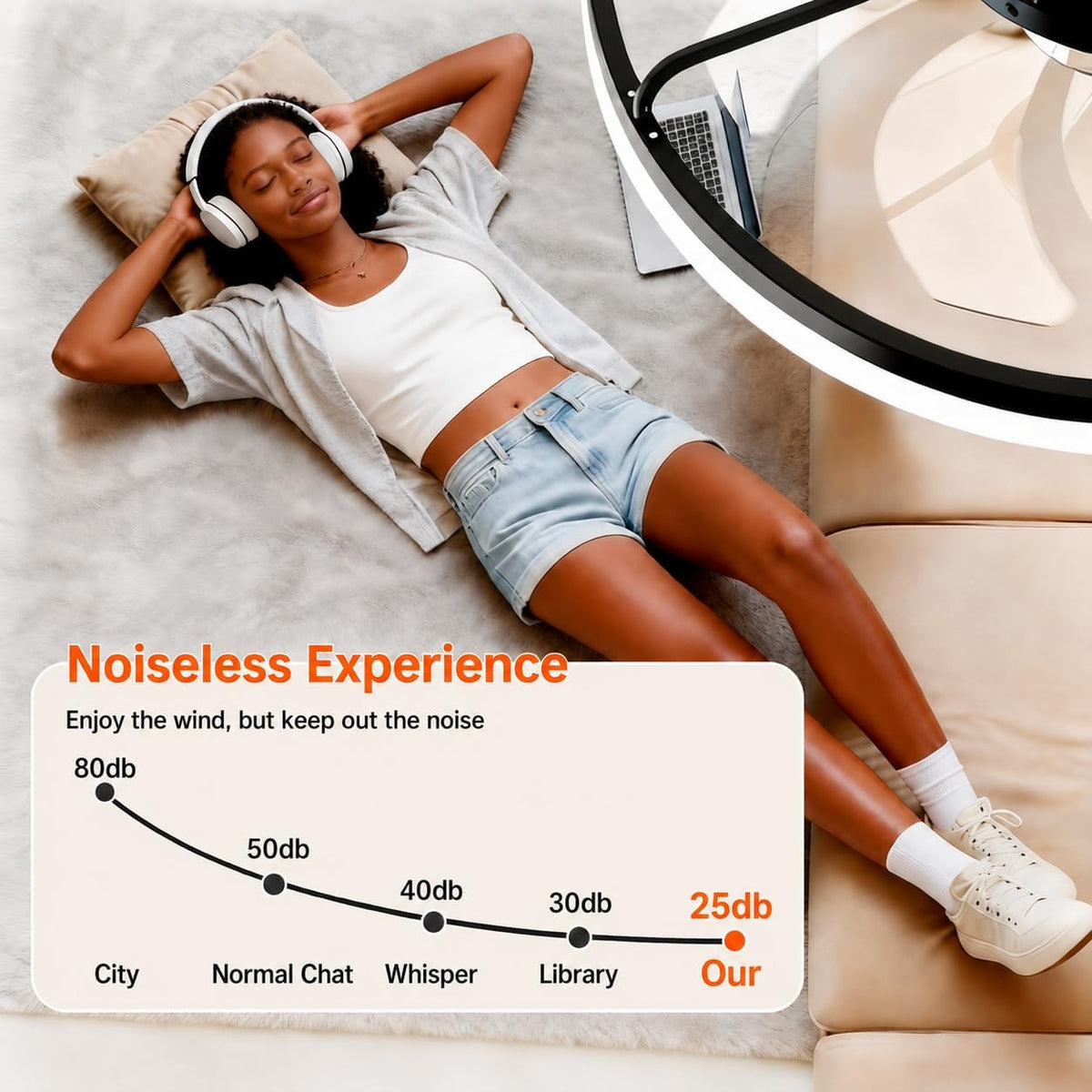 20 Inch Ceiling Fan Light with Lights and Remote, Easy Install Ceiling Fans | Low Profile Flush Mount Ceiling Fans with Light, 3CCT Dimmable Smart Ceiling Fan Lights for Bedroom
